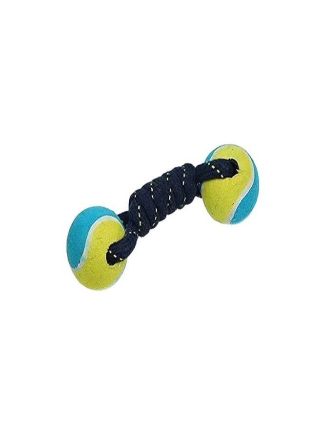 Misu Pet Store Toy with Two Round Ends Linked by Soft Piece fits pet Play or bite During Home or Yard toss time Works Well for Push Hold or Light Indoor Activity on mat or Floor Yellow - Image 1